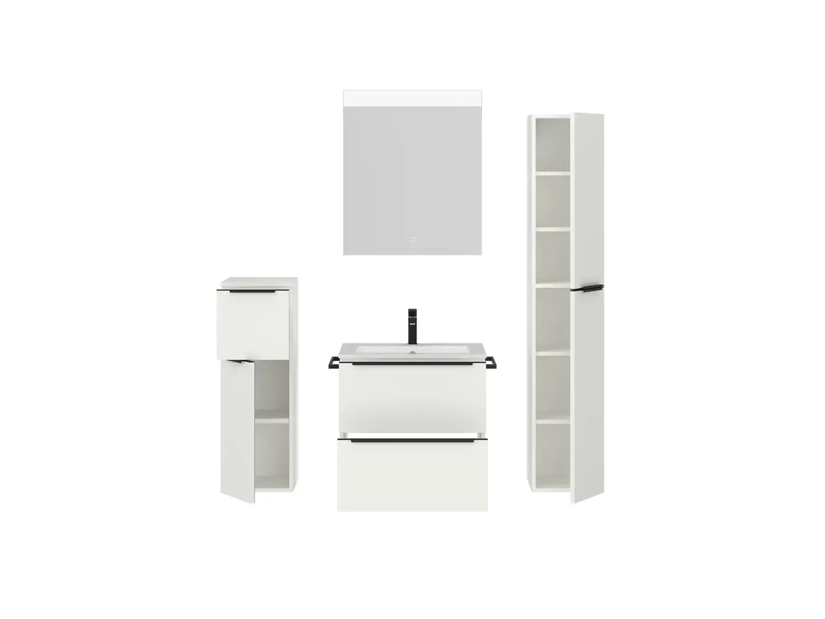 Keo Servantskap med overflatespeil og tilleggs-møbler 2