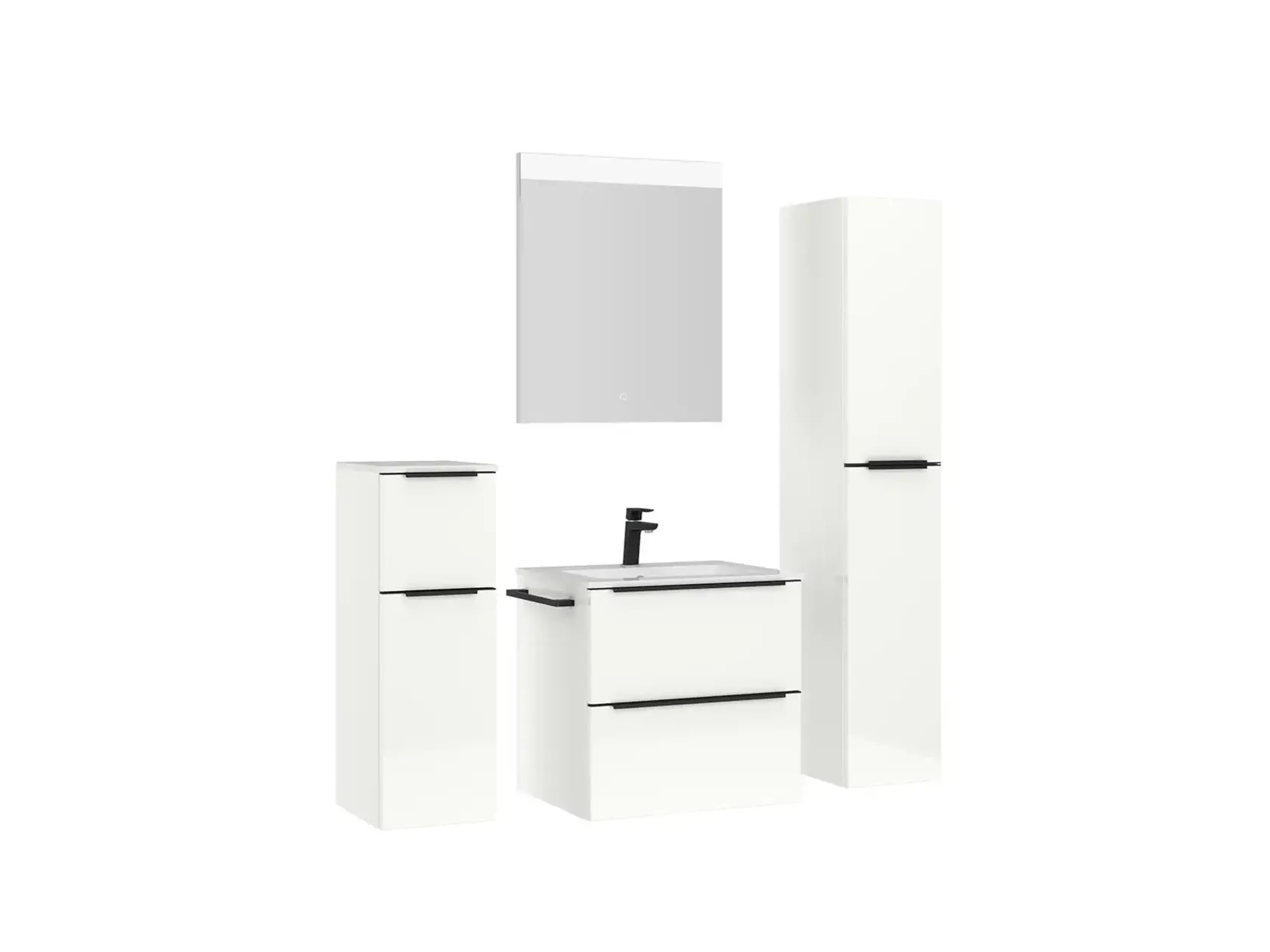 Keo Servantskap med overflatespeil og tilleggs-møbler 3