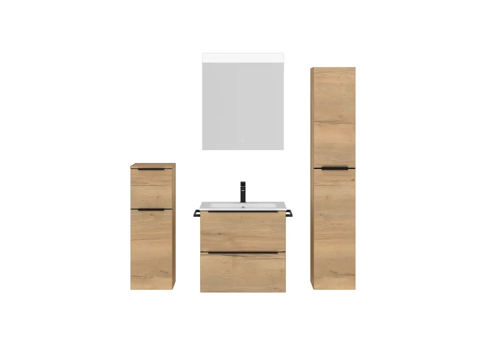 Keo Servantskap med overflatespeil og tilleggs-møbler 0