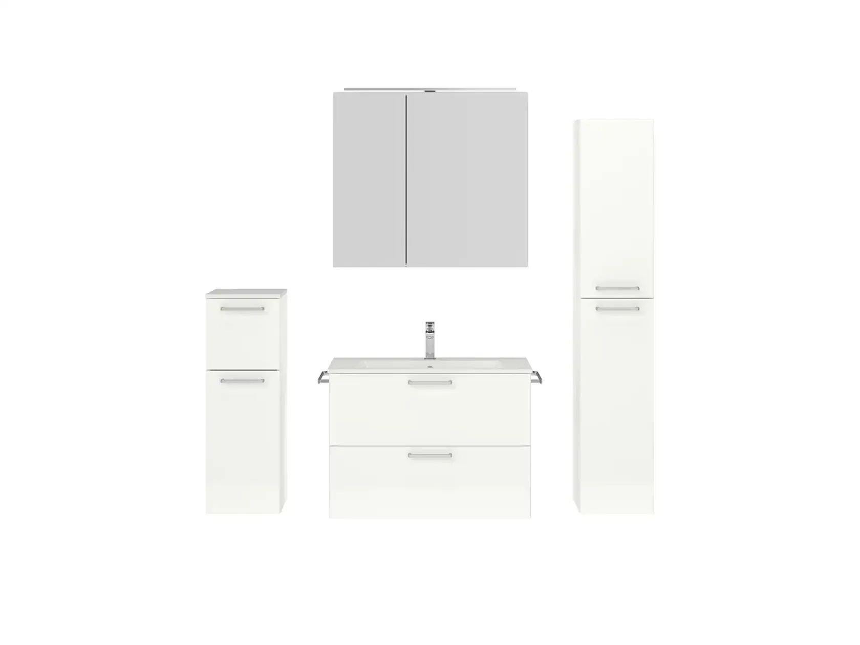 Keo Servantskap med overflatespeil og tilleggs-møbler 1