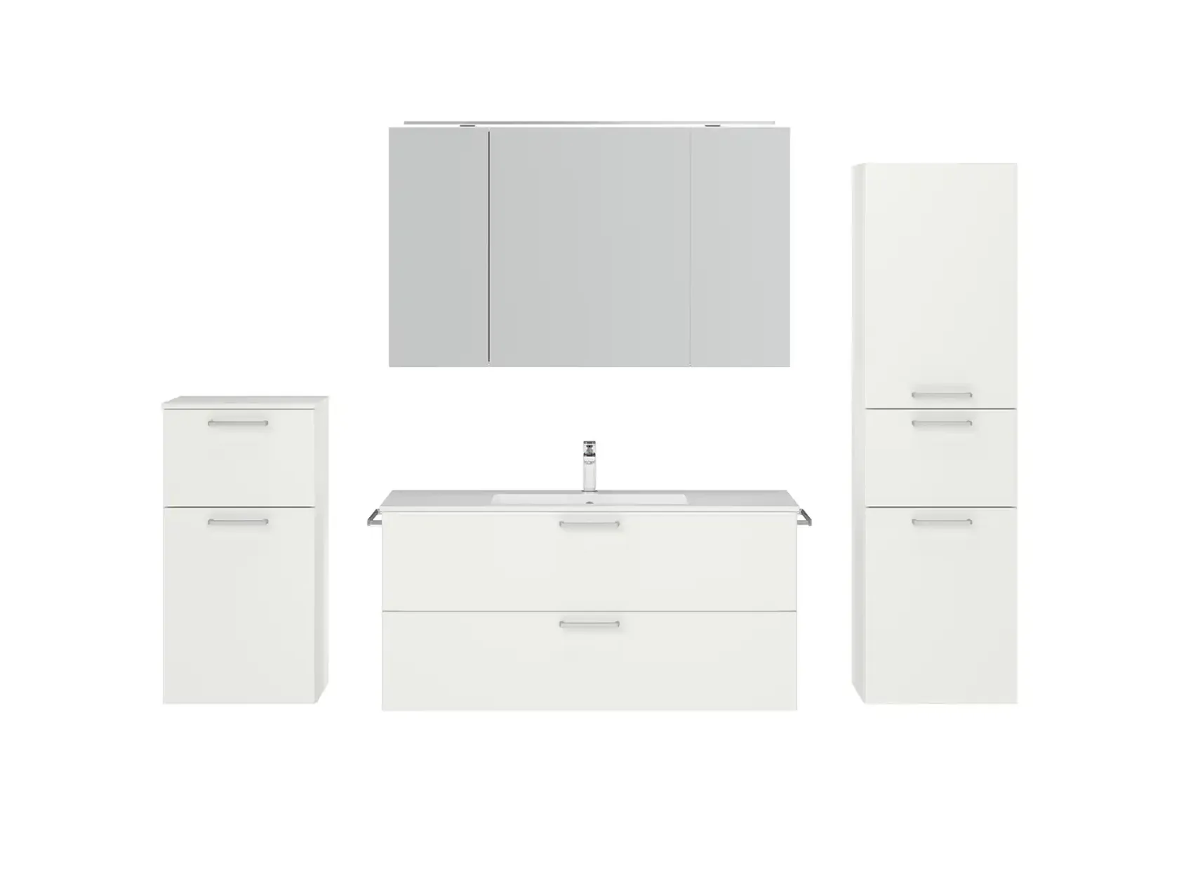 Keo Servantskap med overflatespeil og tilleggs-møbler 1