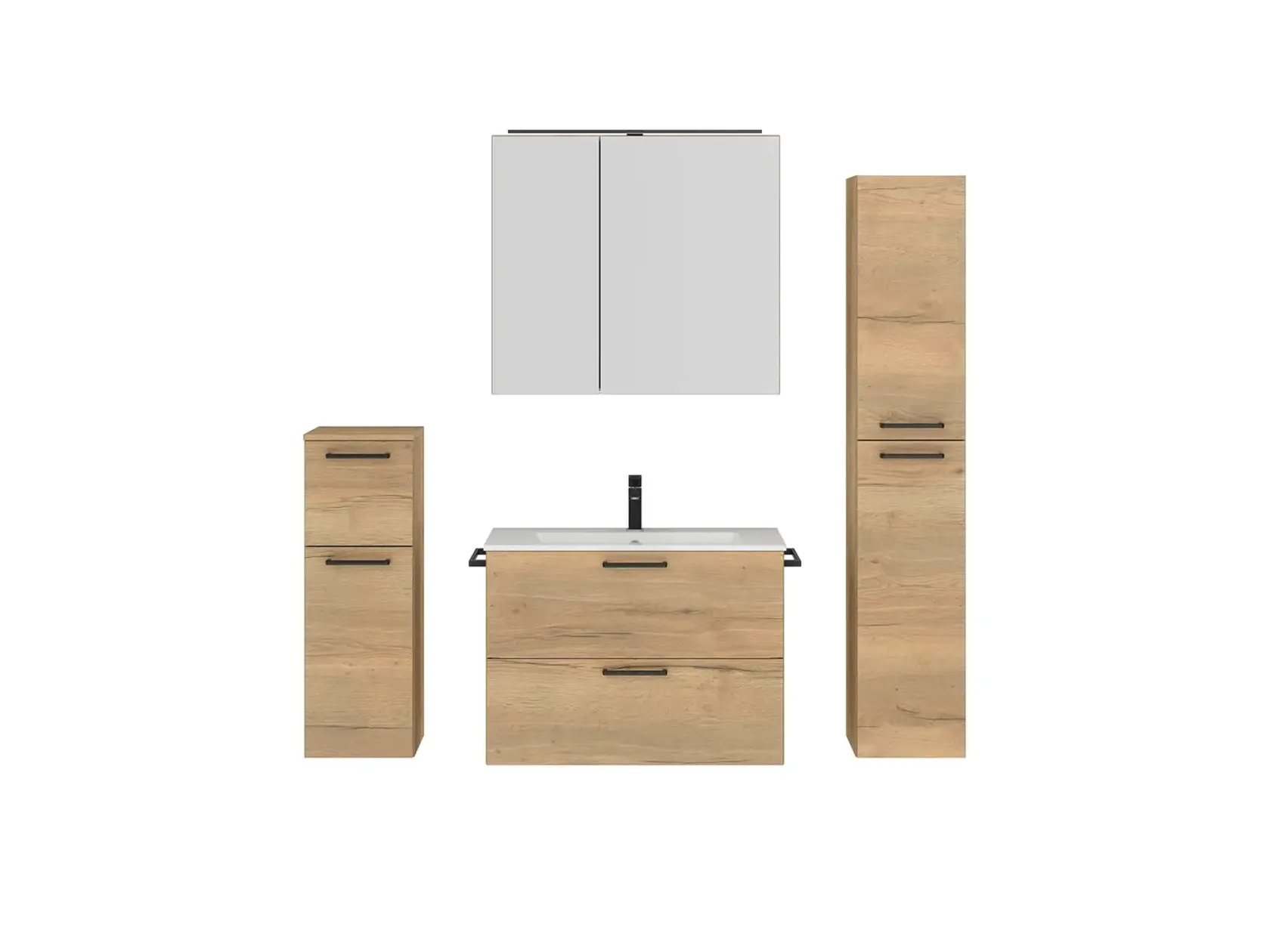 Keo Servantskap med overflatespeil og tilleggs-møbler 1