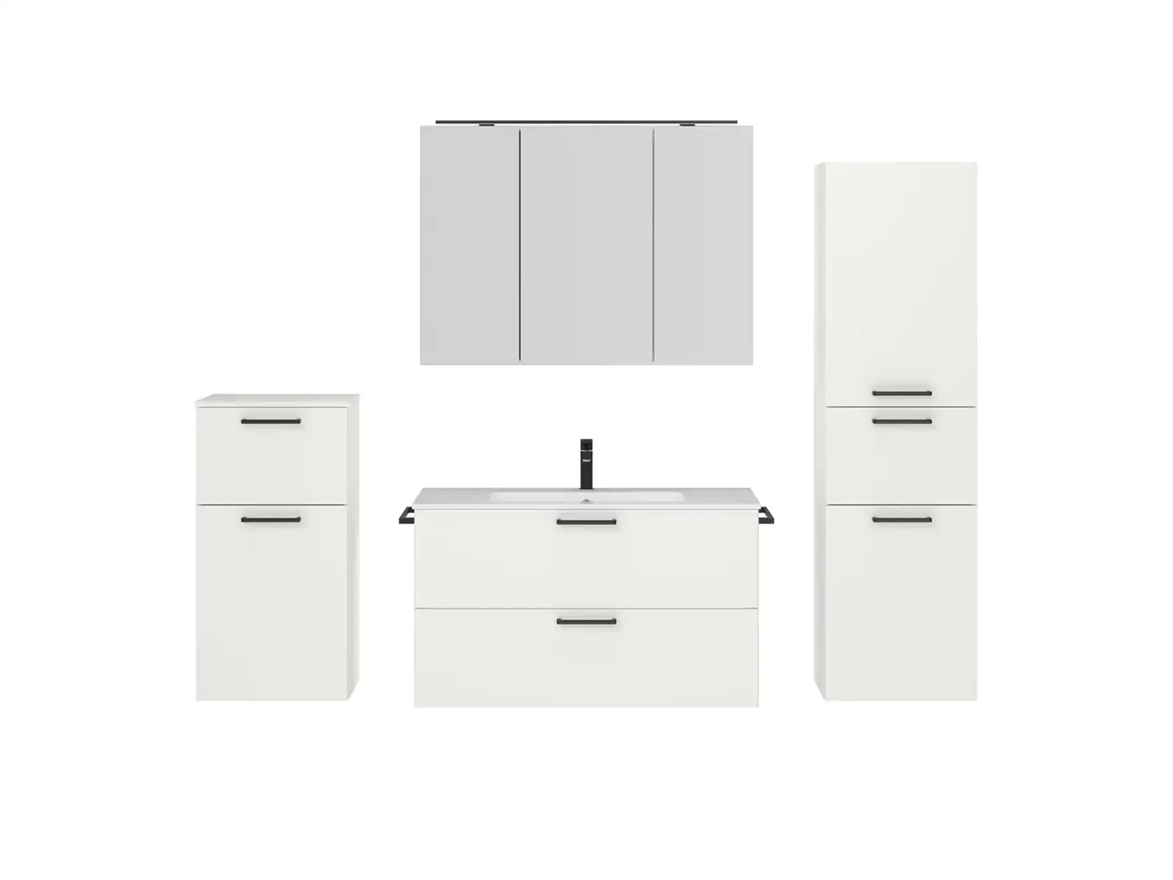 Keo Servantskap med overflatespeil og tilleggs-møbler 1