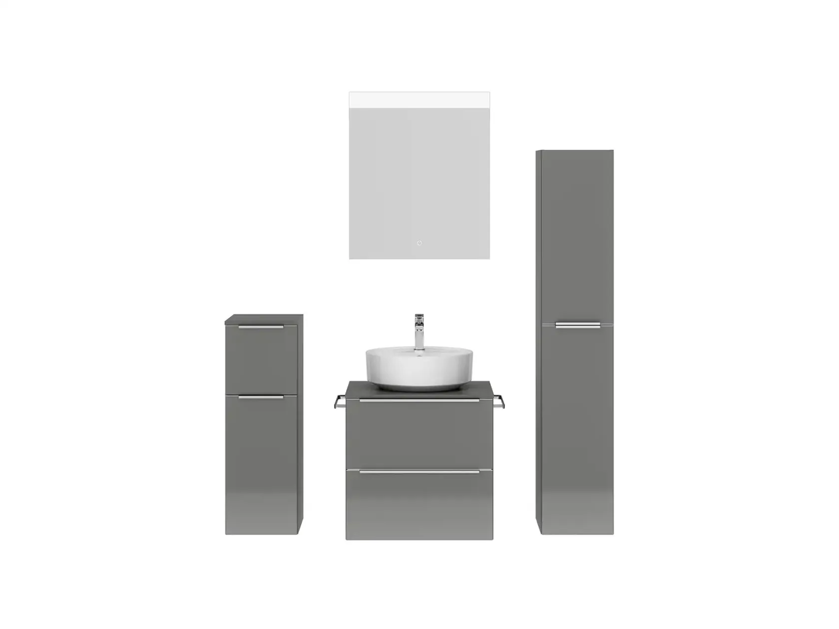 Keo Servantskap med overflatespeil og tilleggs-møbler 1