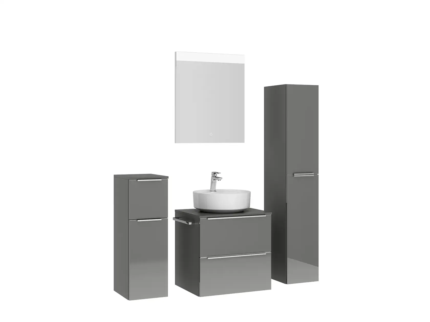 Keo Servantskap med overflatespeil og tilleggs-møbler 3