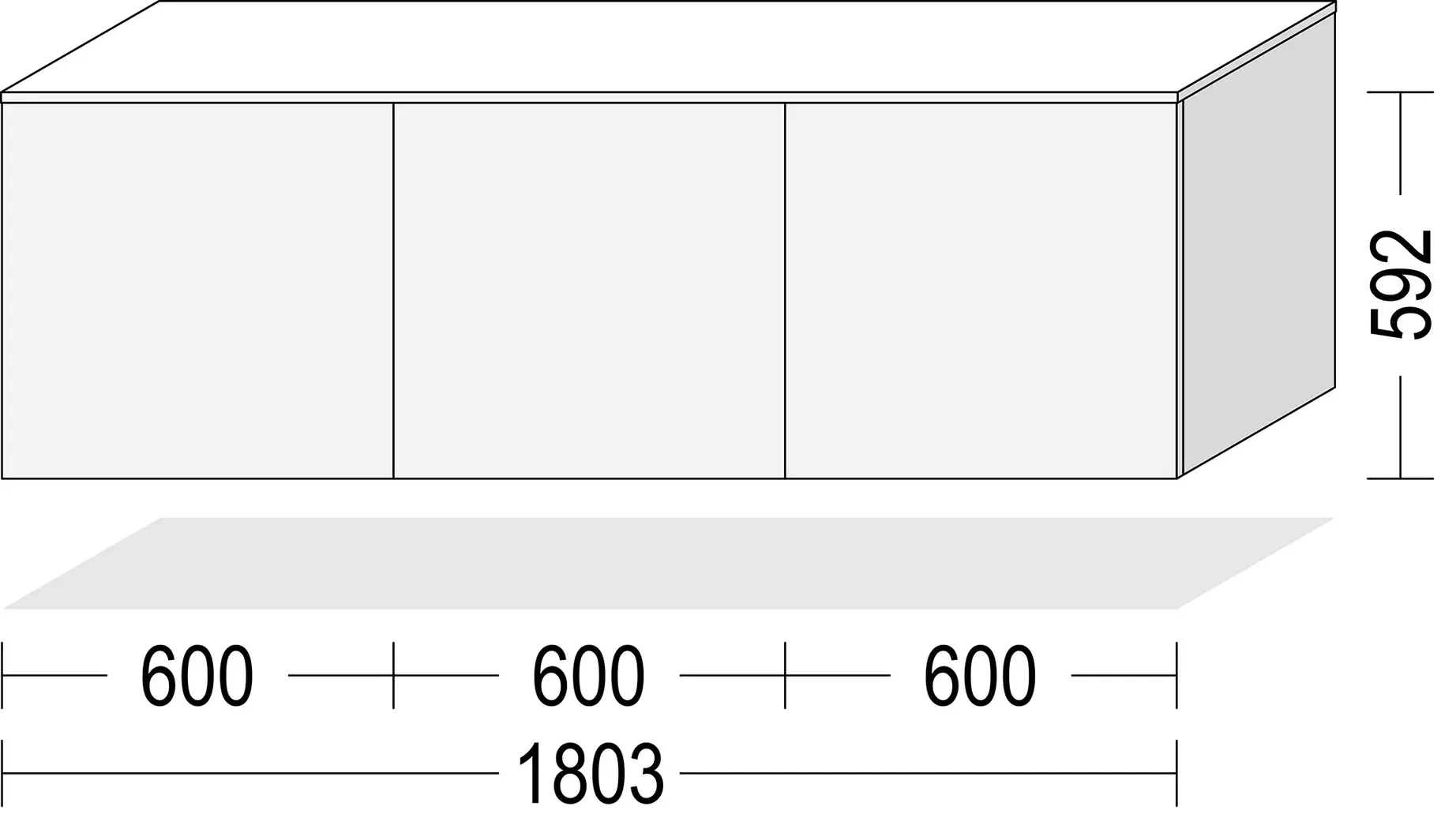 Keo Lavbord Alpin hvit 180 cm 1