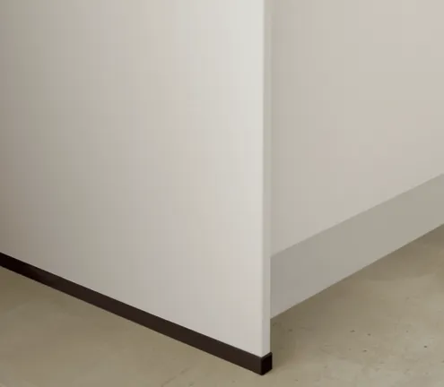 Keo Fot for 16 mm endeplate inkl. gulvtetning i 014 rustfritt stål-look ZWS1664 0