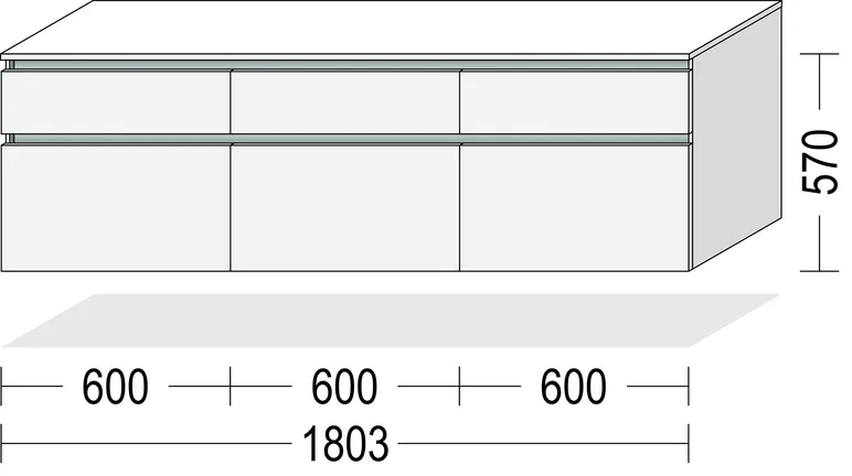 Keo Lavbord Alpin hvit 180 cm 1