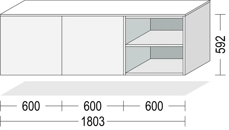 Keo Lavbord Alpin hvit 180 cm 1