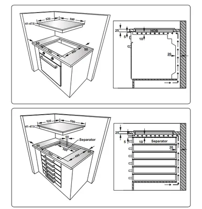Keo LAURUS keramisk glass induksjonsplatetopp LIA600, selvstendig LIA600 1