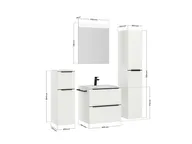 Keo Servantskap med overflatespeil og tilleggs-møbler 4