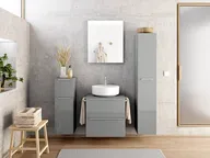 Keo Servantskap med overflatespeil og tilleggs-møbler 0