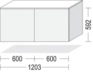 Keo Lavbord Alpin hvit 120 cm 1