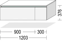 Keo Lavbord Alpin hvit 120 cm 1