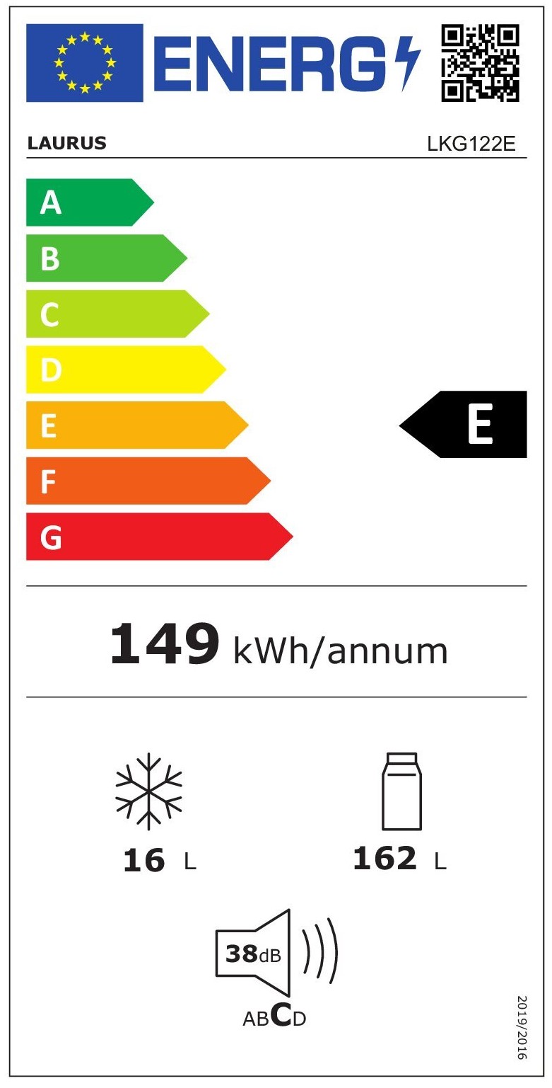 Laurus LKG122E Energimerke