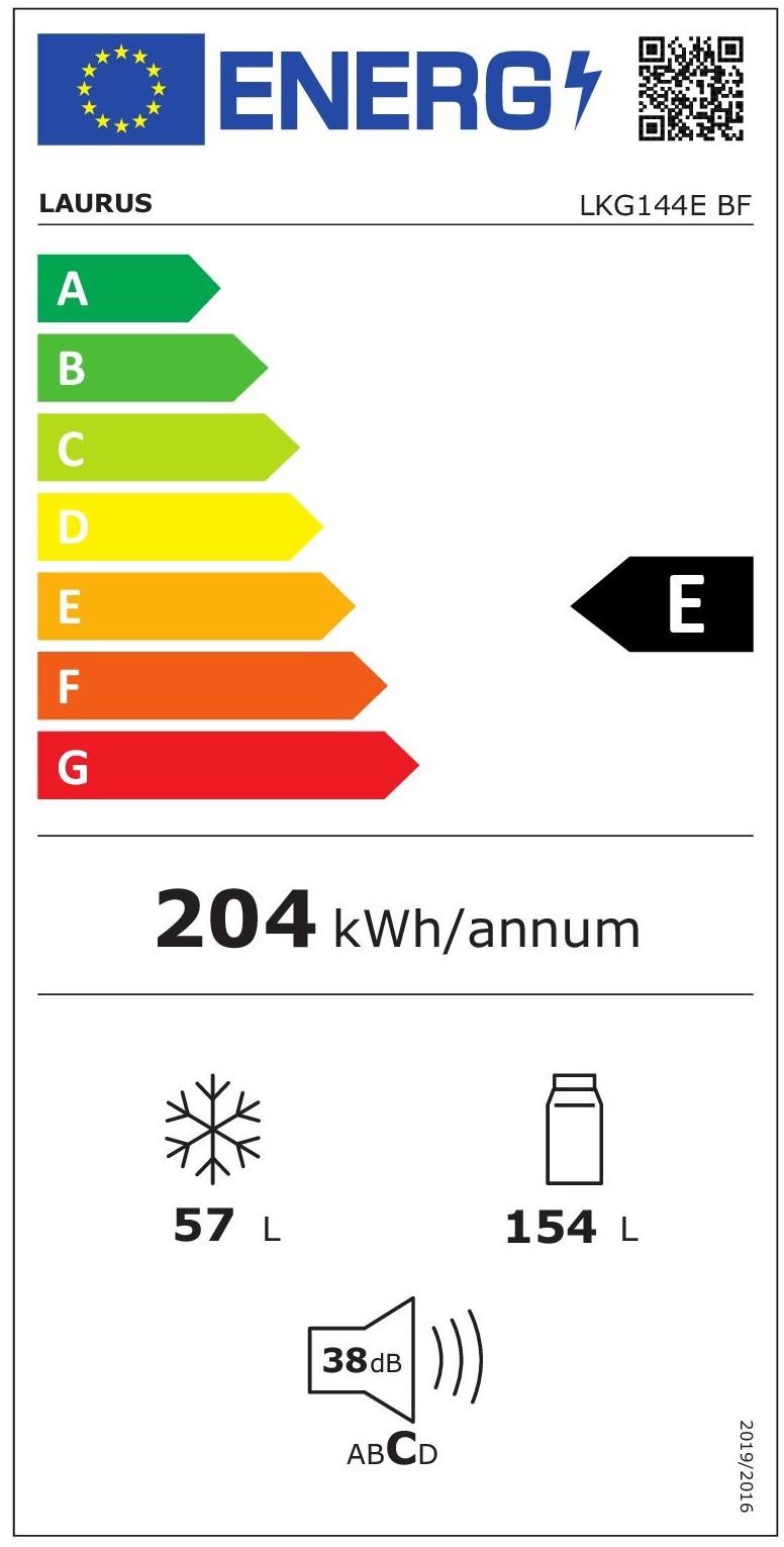 Laurus LKG144E BF Energimerke